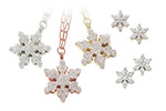  Diamond Pavé Snowflakes Collection in Textured 18K Yellow, White or Rose Gold.It’s a CASSIS® “Jeweled Wonderland”… Not for the Holidays Only! 